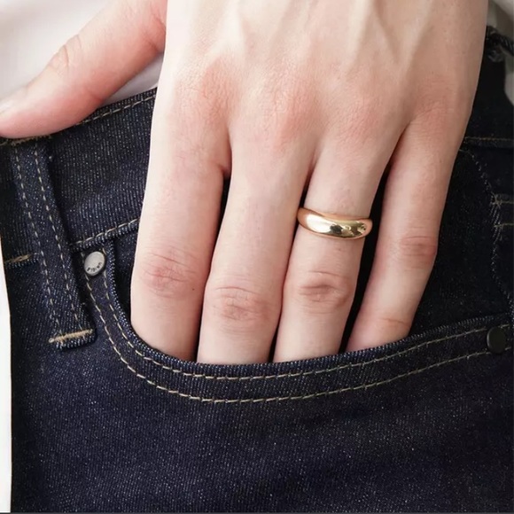 Lana Jewelry Royale Yellow Gold Dome Ring - Size 7 - Picture 8 of 10